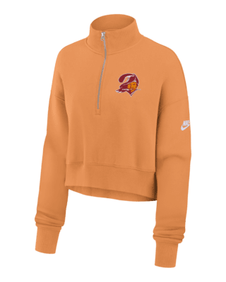 Женские  Tampa Bay Buccaneers Rewind Phoenix Nike NFL Cropped 1/4-Zip Crew