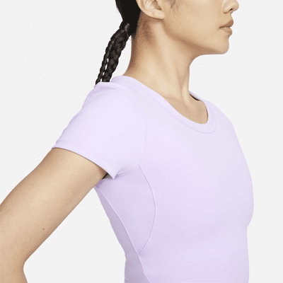 Nike One Fitted Women's Dri-FIT Short-Sleeve Cropped Top