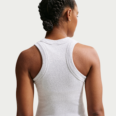 Vestido de tirantes de tela de canalé ajustado para mujer Nike Sportswear Chill Knit