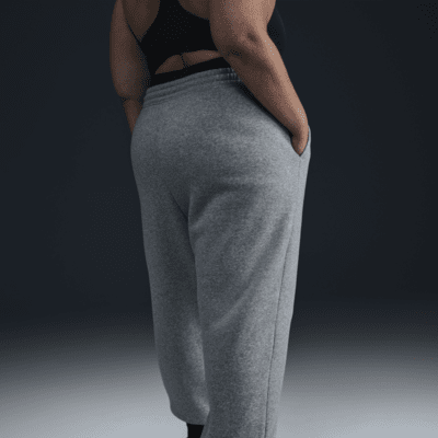 Överdimensionerade sweatpants med hög midja Nike Sportswear Phoenix Fleece för kvinnor (Plus Size)