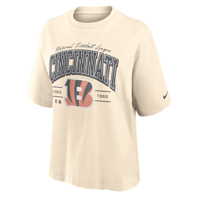 Cincinnati Bengals Vintage Mod Boxy Women's Nike NFL T-Shirt from Nike - $55