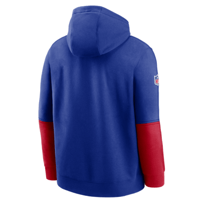 Sudadera con gorro sin cierre Nike de la NFL para hombre Buffalo Bills Sideline Team Issue Club