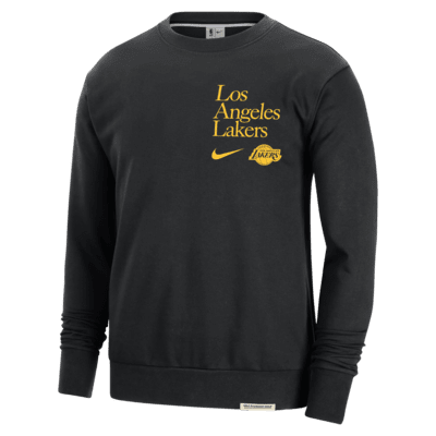 Los Angeles Lakers Standard Issue Nike Dri-FIT NBA-s, kerek nyakkivágású férfipulóver