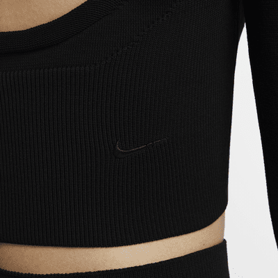 Nike Sportswear Chill Knit Women's Slim Long-Sleeve Cropped Jumper 1/2-Zip Top