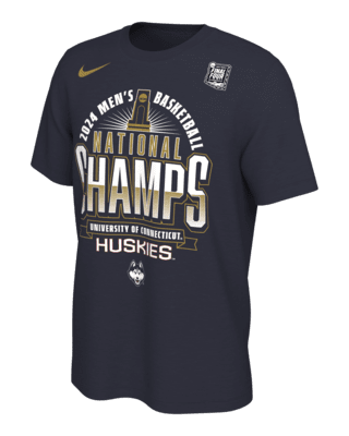 Мужская футболка UConn 2024 National Champ Nike College Basketball для баскетбола