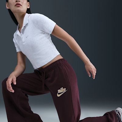 Nike Sportswear Club Fleece Women's Mid-Rise Wide-Leg Pants