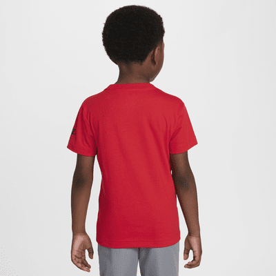 Playera Futura metalizada para niños talla pequeña Nike