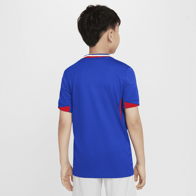 FFF (Men's Team) 2024/25 Stadium Home Older Kids' Nike Dri-FIT Football Replica Shirt