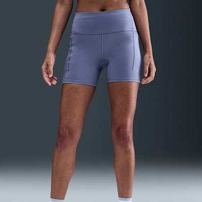 Shorts de correr ajustados de tiro alto de 10 cm con bolsillos para mujer Nike Swift
