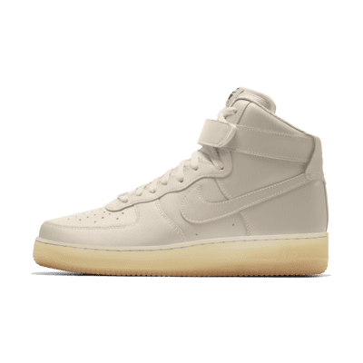 фото Кроссовки с индивидуальным дизайном nike air force 1 high by you - белый