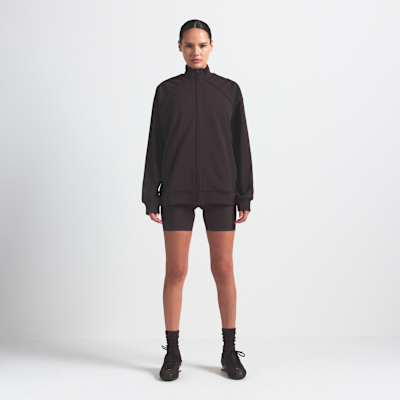 Chamarra deportiva oversized de cierre completo para mujer NikeSKIMS Matte Tricot