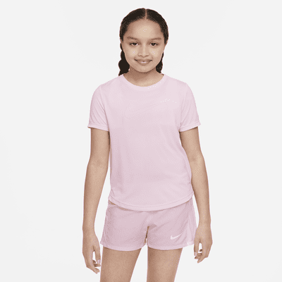 Nike One Older Kids' (Girls') Dri-FIT Short-Sleeve Training Top