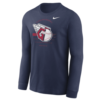 Nike Over Arch (MLB Cleveland Guardians) Men's Long-Sleeve T-Shirt ...