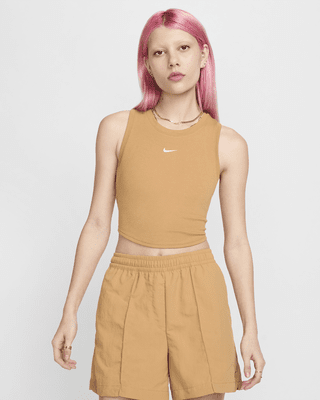 Женские тайтсы Nike Sportswear Chill Knit Tight Cropped Mini-Rib Tank Top