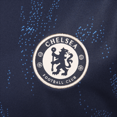 Haut de foot d'avant-match à manches courtes Nike Dri-FIT Chelsea FC Academy Pro pour femme