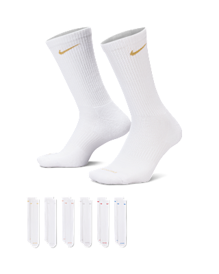 Unisex носки Nike Everyday Plus Cushioned Training Crew Socks (6 Pairs) для тренировок