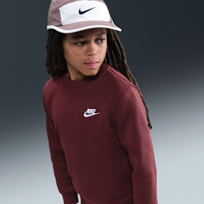 Sudadera para niños talla grande Nike Sportswear Club Fleece