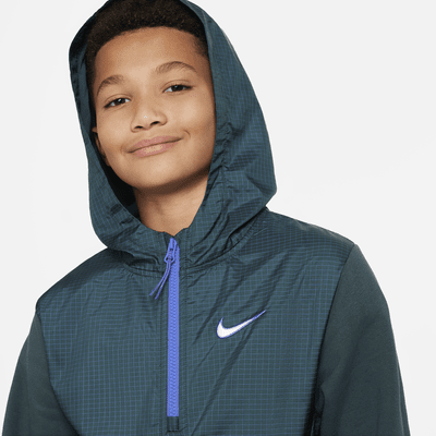 Nike Outdoor Play EasyOn Older Kids' Fleece Hoodie. Nike LU