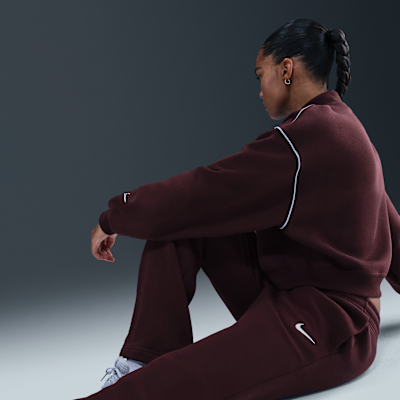 Pants de tiro medio con dobladillo abierto para mujer Nike Sportswear Phoenix Fleece