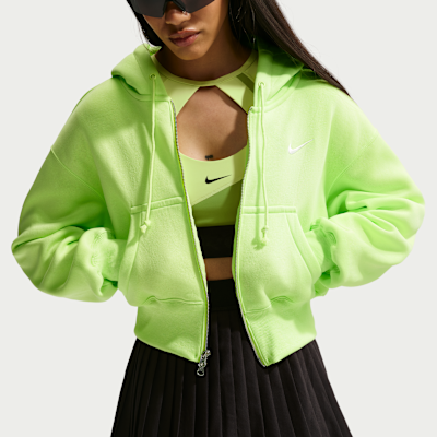 Nike Sportswear Phoenix Fleece Women's Loose Full-Zip Cropped Hoodie