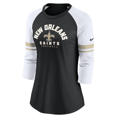 Nike Fashion (NFL New Orleans Saints) Women's 3/4-Sleeve T-Shirt.