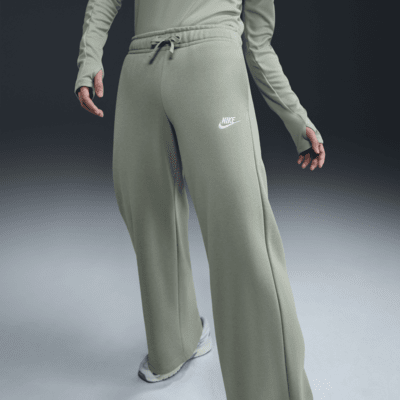 Nike Sportswear Club Fleece Women's Mid-Rise Wide-Leg Tracksuit Bottoms