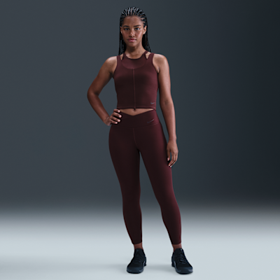 Camiseta de tirantes Dri-FIT cropped para mujer Nike One Fitted