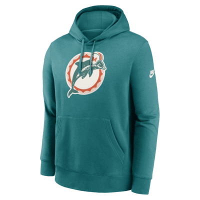 Miami Dolphins Rewind Club Logo Men’s Nike NFL Pullover Hoodie