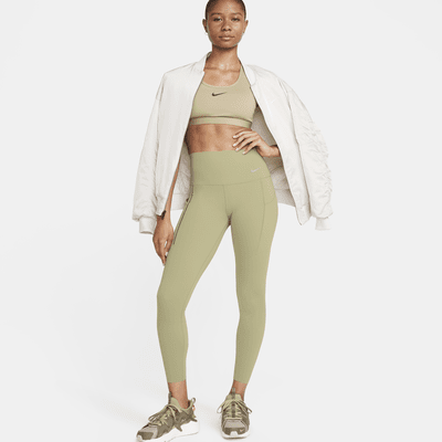 Leggings de 7/8 de tiro alto y sujeción media con bolsillos para mujer Nike Universa