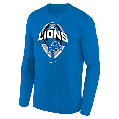 Detroit Lions Legend Icon Big Kids' Nike Dri-FIT NFL Long-Sleeve T-Shirt