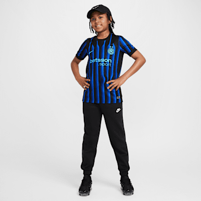 Inter de Milán local 2025/26 Stadium Jersey de fútbol Nike Dri-FIT Replica para niños talla grande