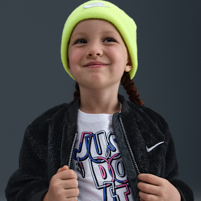 Chamarra bomber de piel sintética infantil Nike