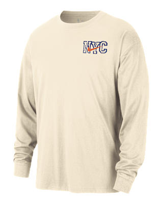 Мужская футболка NYC Knicks Essential City Edition Nike NBA Long-Sleeve