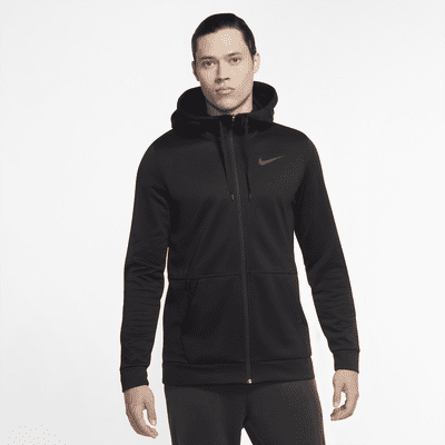 Sudadera con gorro de entrenamiento de cierre completo para hombre Nike Therma