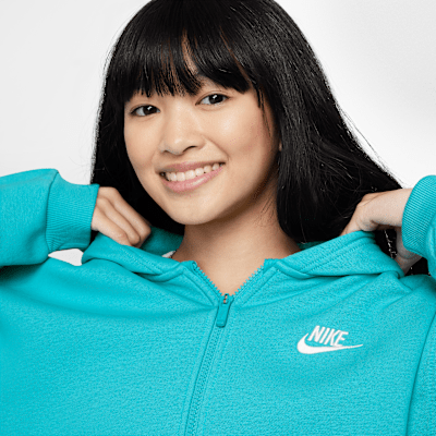 Nike Sportswear Club Fleece Big Kids' Oversized Full-Zip Hoodie