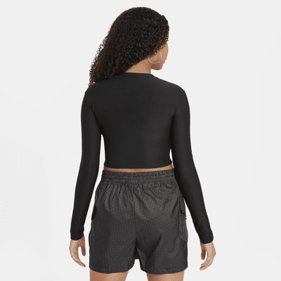 Nike Sportswear Older Kids' (Girls') Long-Sleeve Cropped Top. Nike NO