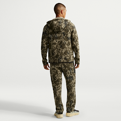 ナイキ テック メンズ オープンヘム フリース カモ パンツ