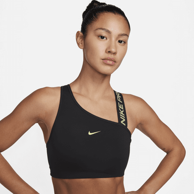 Nike Pro Swoosh Women's Medium-Support 1-Piece Pad Asymmetrical Sports Bra