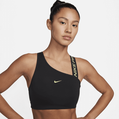 Nike Pro Swoosh Women's Medium-Support 1-Piece Pad Asymmetrical Sports ...