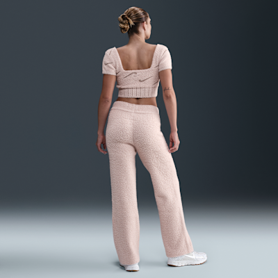 Nike Sportswear Phoenix Cozy Bouclé Women's Slim Short-Sleeve Cropped Knit Top