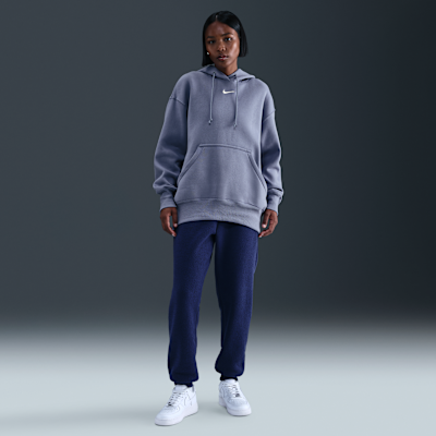 Huvtröja Nike Sportswear Phoenix Fleece i oversize-modell för kvinnor