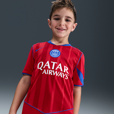 Jersey de fútbol Nike Dri-FIT Total 90 Replica del Paris Saint-Germain alternativo 2025/26 Stadium para niños talla grande