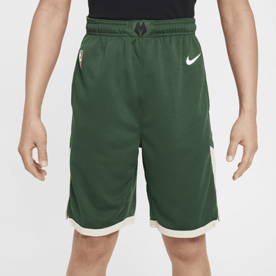 Spodenki dla dużych dzieci (chłopców) Nike NBA Swingman Milwaukee Bucks Icon Edition 2023/24