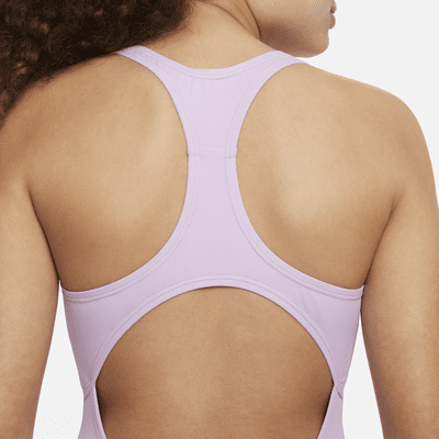 Traje de baño de una sola pieza con espalda deportiva para niña talla grande Nike Essential