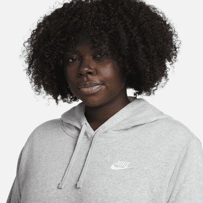 Sudadera con gorro sin cierre para mujer Nike Sportswear Club Fleece (talla grande)