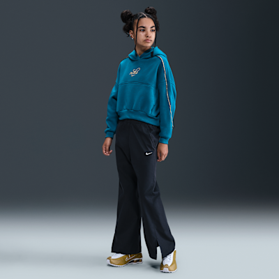 Sudadera con gorro de corte cuadrado para niña talla grande Nike Sportswear Club Fleece