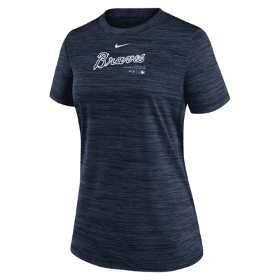 Женская футболка Atlanta Braves Authentic Collection Practice Velocity