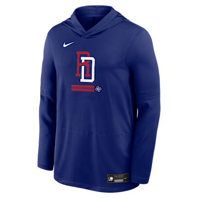 Dominican Republic National Baseball Team 2026 World Baseball Classic Men's Nike Dri-FIT Long-Sleeve Hooded Top
