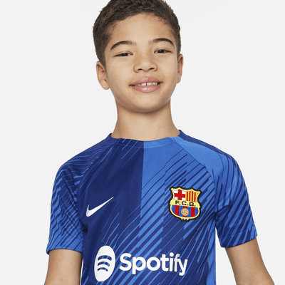 F.C. Barcelona Academy Pro Home/Away Older Kids' Nike Dri-FIT Pre-Match ...