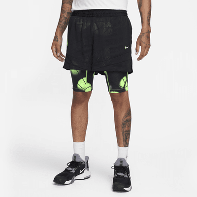 Shorts de básquetbol Dri-FIT de 10 cm 2 en 1 para hombre Ja